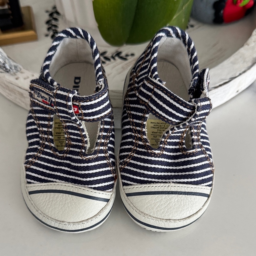 DIESEL Baby Striped Shoes